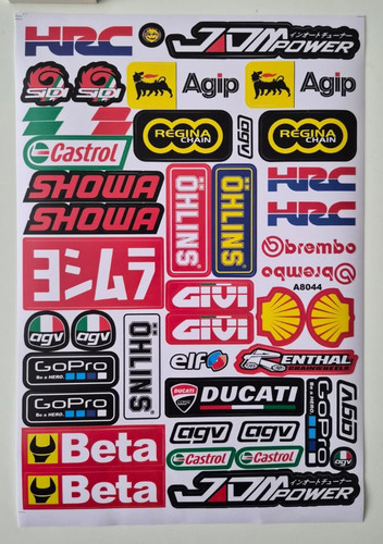 Foglio adesivi moto - moto, grafica