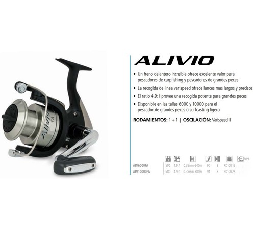 Mulinello shimano alivio 10000 - mulinello,