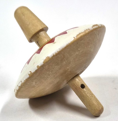 Trottola legno dipinta - legno,
