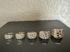 Anello oro giallo 10 kt pepita