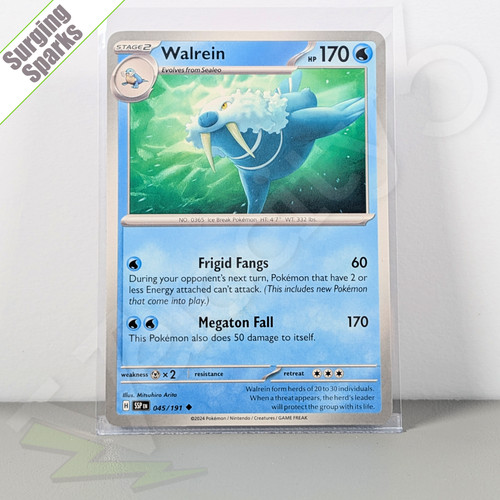 Carta pokemon tcg walrein - pokemon,
