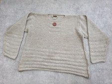 Maglioni d'Irlanda Maglione Donna 16 18 Lana Merino Maglia Grossa Pescatore Boho