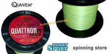 BRAID  QUATTRON PT FILO TRECCIATO 1000 MT DIAM. 0,20 GIALLO SPINNING EGING BARCA