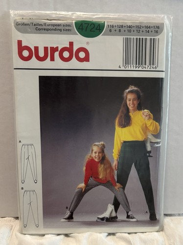 Pantalone burda 4724 taglia - pantalone,