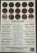 SCHEDA COMPLETA CON BOLLINI ESSELUNGA COLLEZIONE CALICI RIEDEL  2025