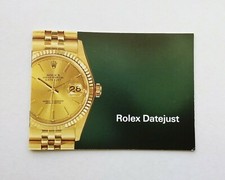 ROLEX Libretto Booklet (Italiano / 1977) per Datejust 16018 16019 16014 16013