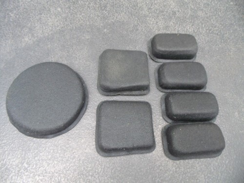 Kit pads noirs casque - kit, de