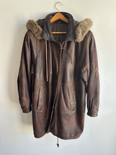 Cappotto parka vera pelle - parka, in