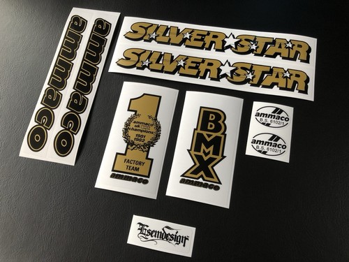 Ammaco silver star - silver, decal