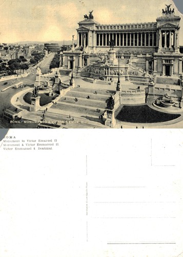 Vintage postcard rome victor - -,