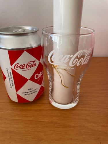 Coca cola lattina bicchiere - cola, e