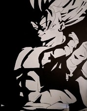 Gogeta 40x50cm quadro - 40x50cm, su
