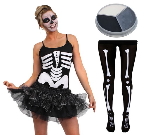 Costume donna scheletro - da,