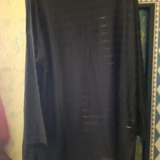 maglia nera  maniche lunghe  M. Rinaldi tg.XL a righe trasparenti