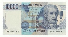 10000 LIRE VOLTA DECR 1984