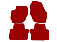 Basic Tappetini per Volvo S80 II 2006-2016 Rosso Tappeti