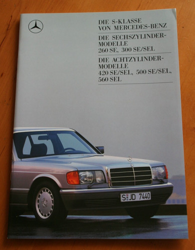 Brochure mercedes 126 260 - 126,