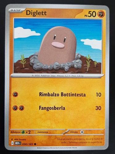 Diglett 050 165 italiano - diglett, in