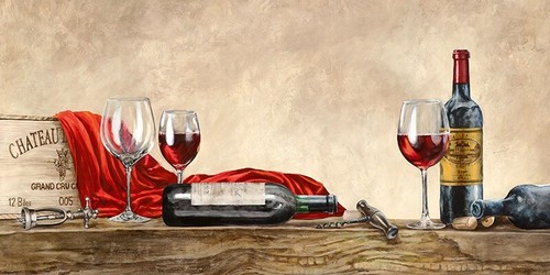 Quadro tavola con - tavola, cantina