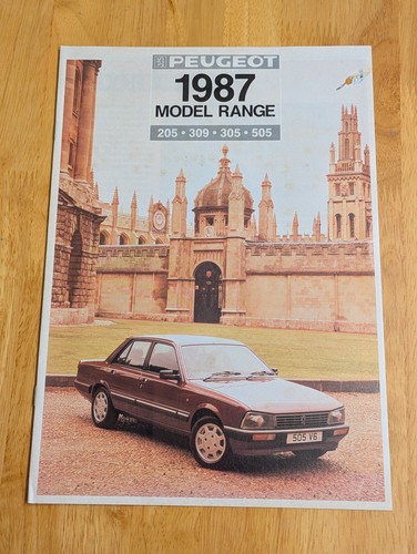 Peugeot range brochure 1987 - peugeot,