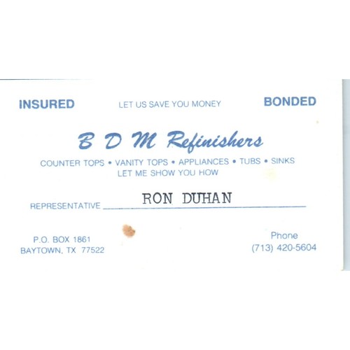 Bdm refinishers ron - bdm,