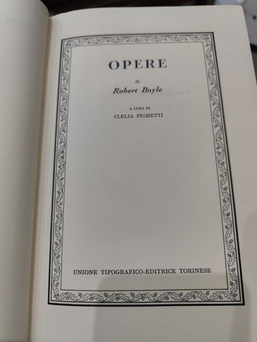 Boyle opere classici utet - opere,