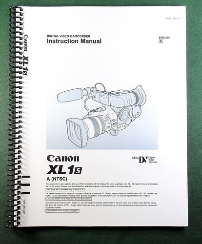 Canon xl1s manuale istruzioni - canon,