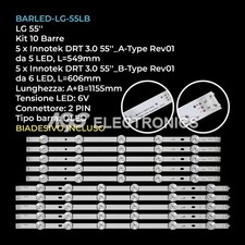 KIT 10 BARRE STRIP LED TV LG