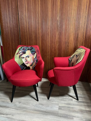 Coppia poltroncine pop art - coppia, di