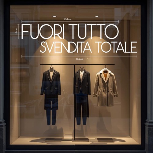 Vetrofanie saldi natale - vetrofanie, fuori