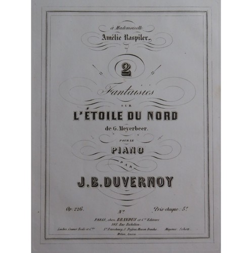 Duvernoy fantaisie no - j., 2