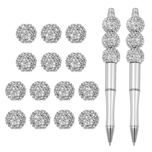 Perles strass 20mm avec - perles, 2