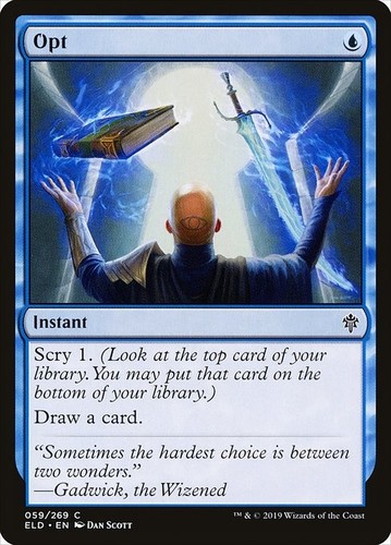 Opt foil eld - mtg, trono
