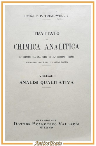Trattato chimica analitica - trattato, di