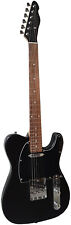 CHITARRA ELETTRICA NERO OPACO - CORPO IN LEGNO MASSELLO - ACERO FINGERBOARD CHITARRA ELETTRICA