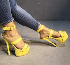 Sandali donna tacco plateau