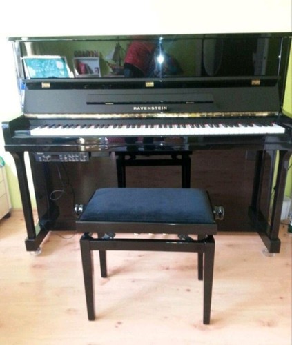 Sgabello pianoforte nero - pianoforte,