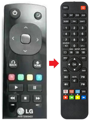 Telecomando adatto per - , lg