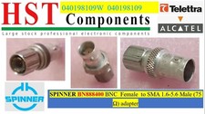2x  SPINNER BN888400  Transizione COAX 75 Ohm BNC Female to SMA Male 1,6-5.6  RF