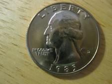 1985 D Washington quarto di