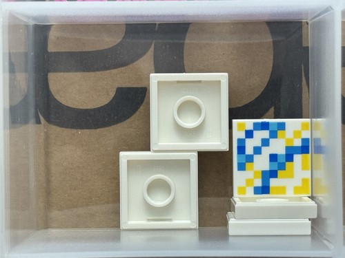 Lego parts piastrella bianca - parts,