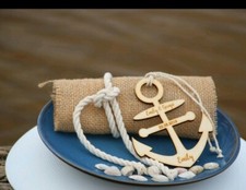 Segnaposto matrimonio "ancora" nome personalizzato