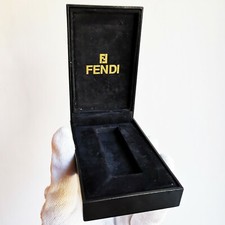 scatola accendino FENDI lighter box case vintage black gold fermasoldi keychain