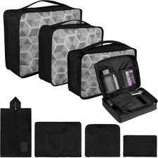 Organizer Valigie Viaggio Set 8 Pezzi Set, Cubi Di Imballaggio Organizer Valigia