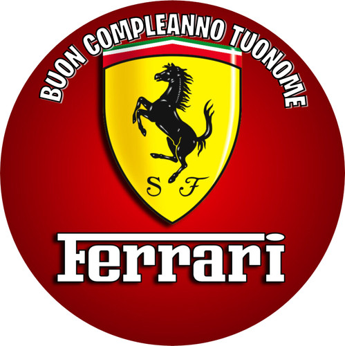 Cialda scudetto ferrari
