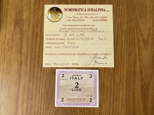 Allied military currency - military, 2