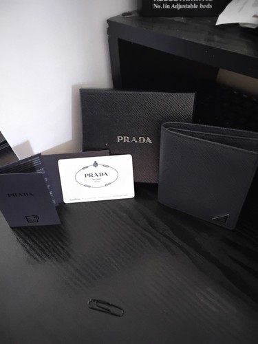 Prada portafoglio uomo pelle - prada,