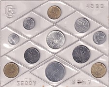 italia repubblica - divisionale 1980-senza cartoncino