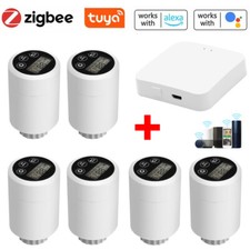 Termostato Inteligente Válvula Radiador Attuaador Programmabile Temper Tuya Zigbee 