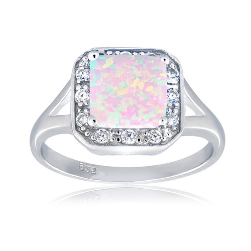 Anello quadrato argento - anello, in